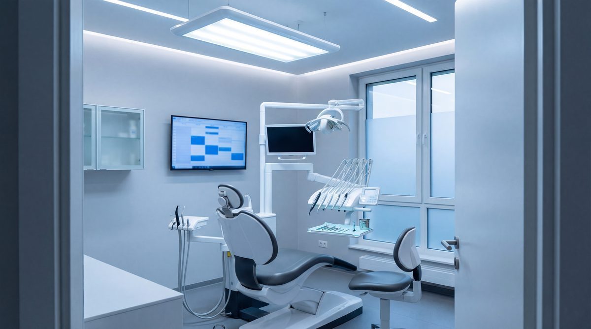 Clean dental operatory ready for next patient appointment