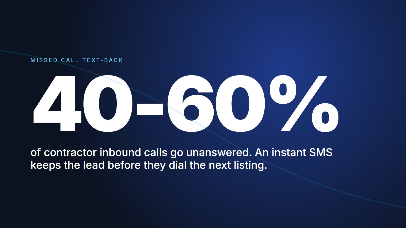 Missed call notification on smartphone while plumber works
