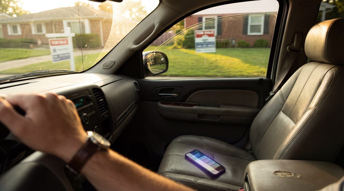 Real estate agent missing calls while driving between showings